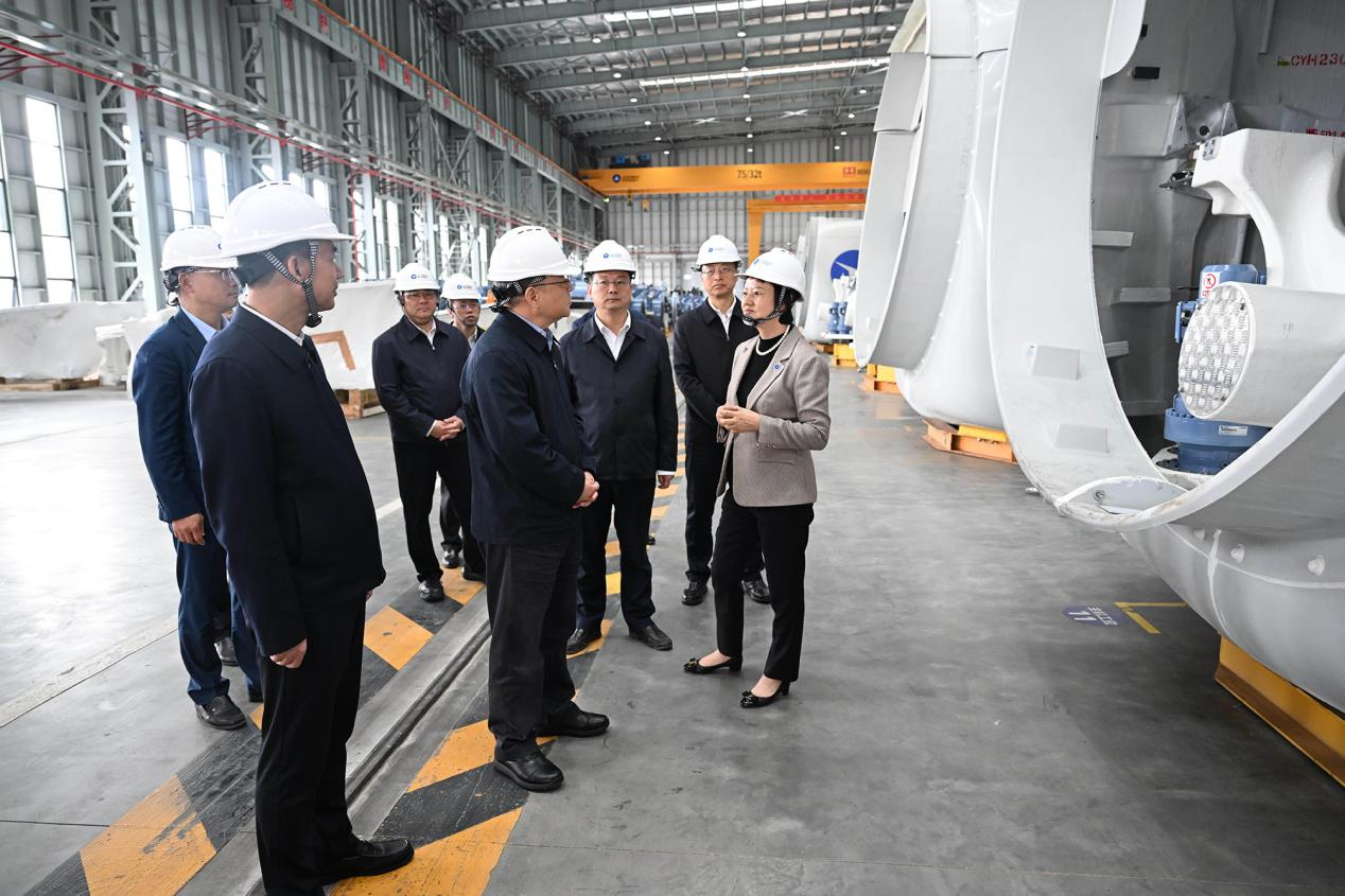 湖南省委书记沈晓明到湖南九游会风电有限公司调研